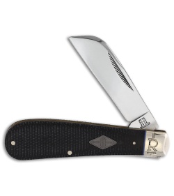 Rough Ryder Classic Carbon II Half Hawk Knife 3.75&quot; Black Micarta | 137807