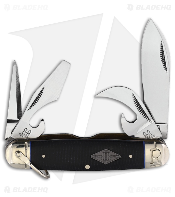 Rough Ryder Scout Knife Black Micarta Satin