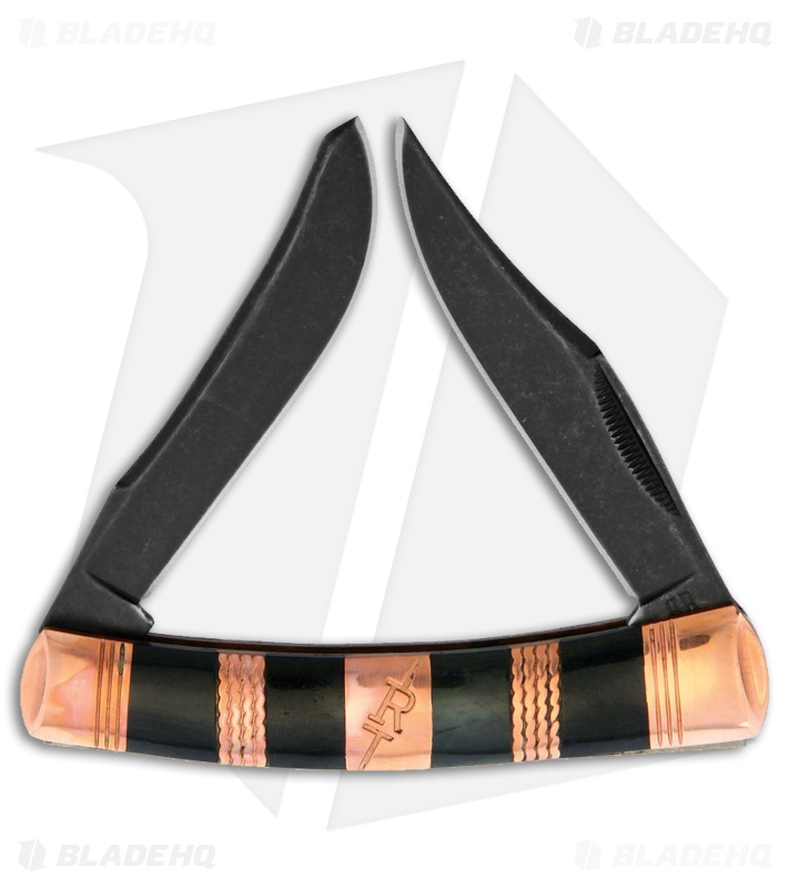 Rough Ryder Moose Knife Black Bone/Copper Metal Black SW