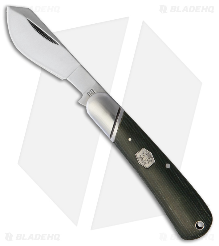 Rough Ryder Cotton Sampler Knife 4" Green Micarta RR1992