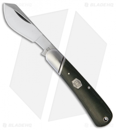 Rough Ryder Cotton Sampler Knife 4" Green Micarta RR1992