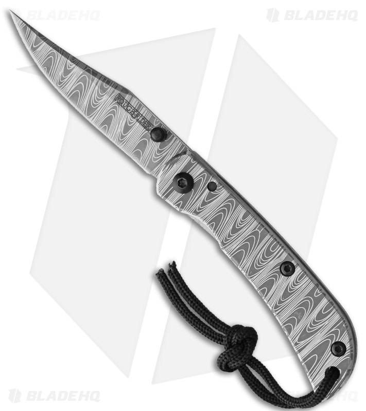 Rough Ryder Clip Point Frame Lock Knife Gray Steel (2.25" Damascus)