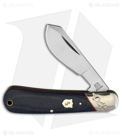 Rough Ryder Cotton Sampler Knife Blue Denim Micarta Satin