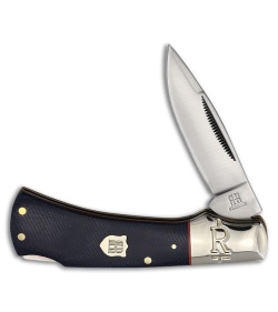 Rough Ryder Lockback Knife Blue Denim Micarta Satin