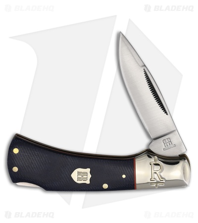 Rough Ryder Lockback Knife Blue Denim Micarta Satin