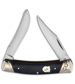 Rough Ryder Moose Knife Blue Jigged Bone Satin