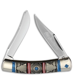 【30％OFF】 Rough Ryder Moose Knife Blue Jigged Bone Satin サーフィン・ボディボード