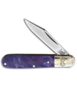 Rough Ryder Barlow Knife 3.25" Purple Swirl Polymer RR2153