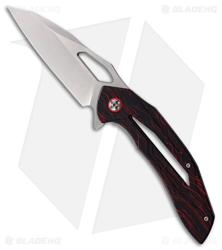 Rough Ryder Liner Lock Liner Lock Knife Black/Red G-10 (3.75" Satin)