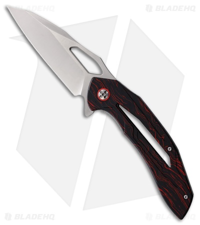 Rough Ryder Liner Lock Liner Lock Knife Black/Red G-10 (3.75" Satin)
