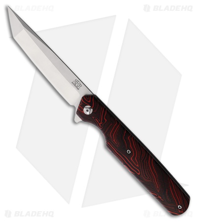 Rough Ryder Reserve D2 Tanto Black and Red G10 (3.50" Satin) 