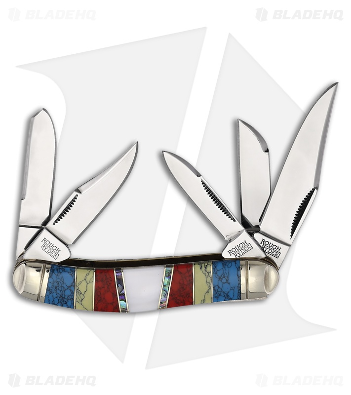 Rough Ryder Sowbelly Knife Spectrum Stoneworx Mirror