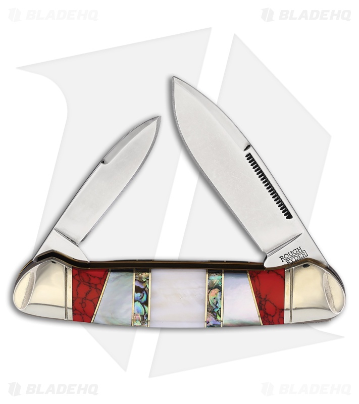 Rough Ryder Canoe Knife 3.63" White Stoneworx RR2402