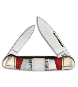 Rough Ryder Canoe Knife 3.63" White Stoneworx RR2402