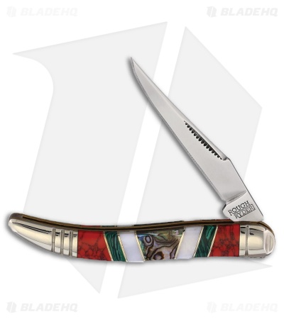 Rough Ryder Toothpick Knife Stone/Abalone/Pearl/Malachite