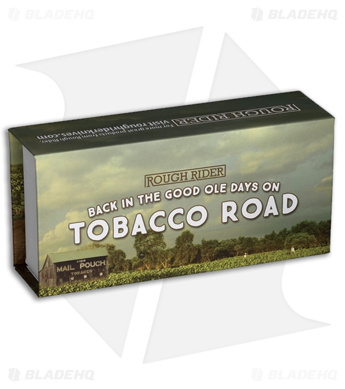 Rough Ryder Tobacco Road Bow Trapper Knife Tobacco Bone