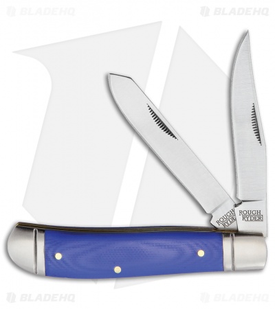 Rough Ryder Mini Trapper Knife Blue G-10 Satin