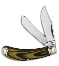 Rough Ryder Bow Trapper Knife Imitation Tortoise Satin