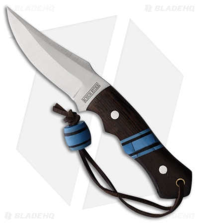Rough Ryder Fixed Blade Knife Wenge Wood/Turquoise (3.75" Satin Stainless Steel)