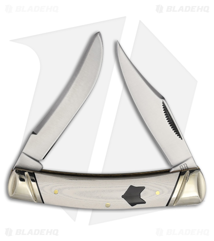 Rough Ryder Moose Knife 3.5" White Smooth Micarta RR2544