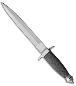 Rough Ryder Silver Soldier Boot Knife Fixed Blade Knife Metal (9.5" Satin)