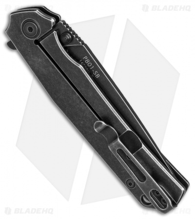 RUIKE P801 Frame Lock Knife Stainless Steel (3.5" Black Stonewash) P801-SB