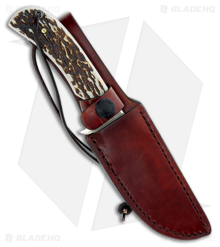 Schrade Uncle Henry Ph1N Stagalon Fixed Blade (3.625" Satin) 