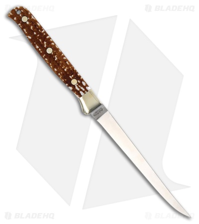 Schrade 168 Uncle Henry Stagalon Fixed Blade (5.25" Satin)