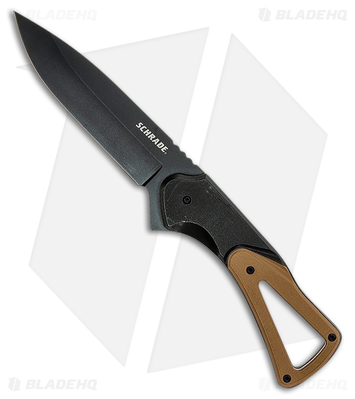 Schrade Frontier Fixed Drop Point Black Polymer/TanTPR (4.00