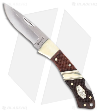 Schrade Old Timer Mountain Beaver Jr Lockback Brown Rosewood (2.5" Satin)
