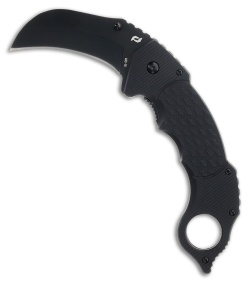 Schrade Boneyard Liner Lock Karambit Knife Black G-10 (2.75&quot; Black) | 186417