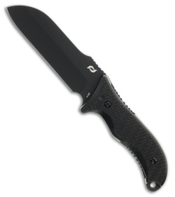Schrade Bedrock Sheepsfoot Fixed Blade Black Synthetic ( Black 4.25")