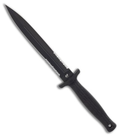 Schrade Needle Magnum Fixed Blade Black Rubberized Steel (6.00" Black)