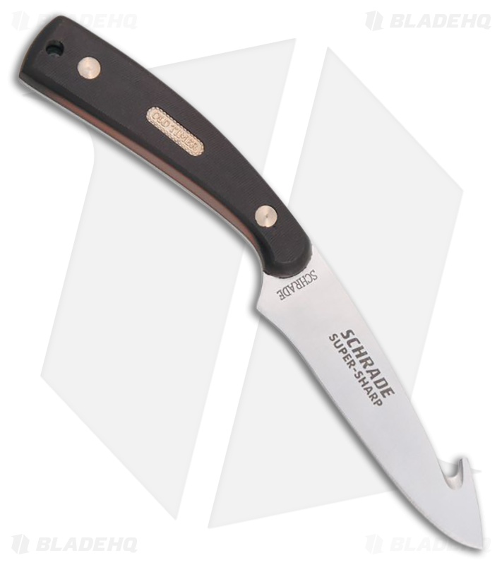 Schrade Old Timer Guthook Skinner Brown Delrin (3.5" Satin)