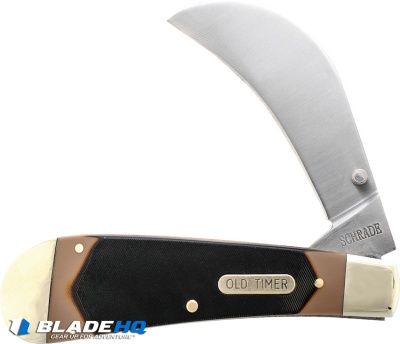 Old Timer Hawkbill Pruner Brown Sawcut Delrin (3.00" Satin) 