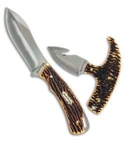 Uncle Henry 2-Piece Hunting Knife Set – 8" Drop Point Hunter & 4.5" T-Handle