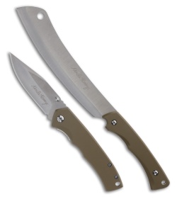 Schrade Uncle Henry 2 Pc. Gift Set Cleaver / Clip Point Tan ABS (Satin)