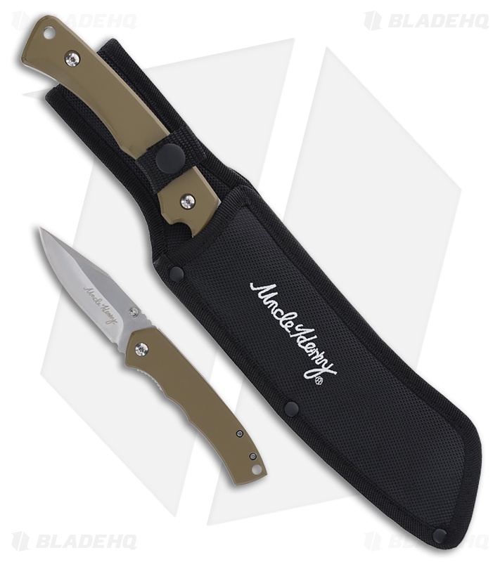 Schrade Uncle Henry 2 Pc. Gift Set Cleaver / Clip Point Tan ABS (Satin)