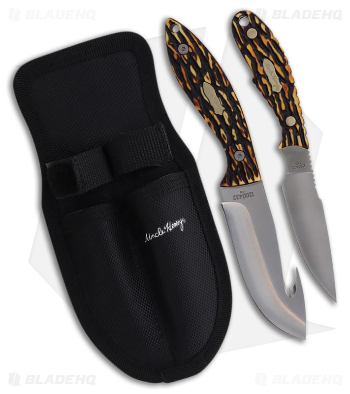 Schrade Uncle Henry 2 Pc Hunter Combo Staglon (Satin)