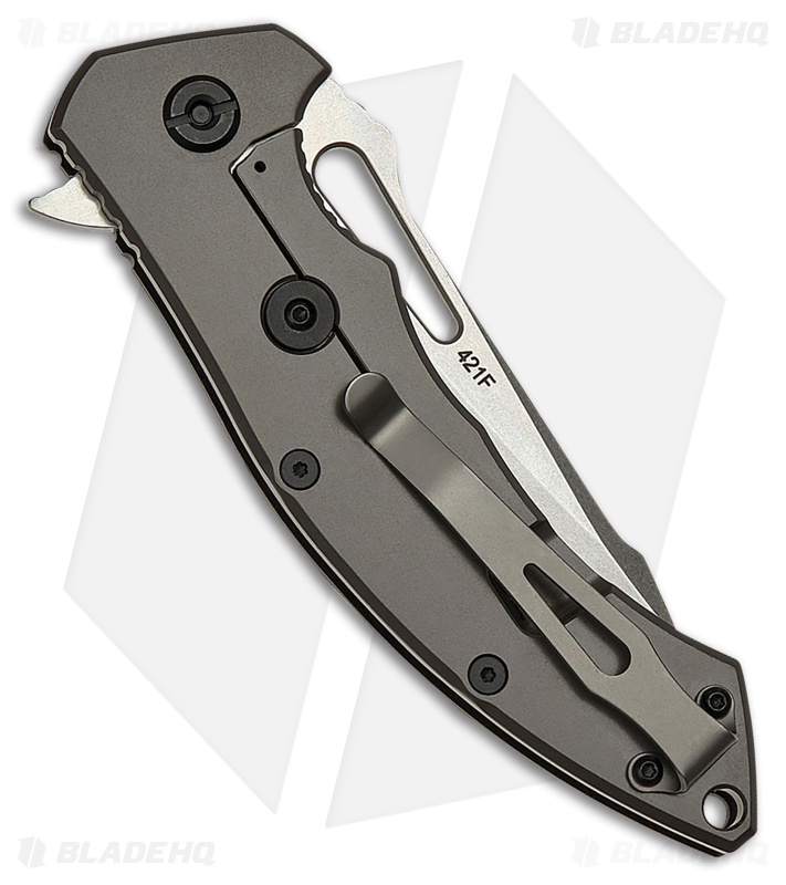 SKIF Knives Shark Frame Lock Knife Black G-10 (3.7" Stonewash)