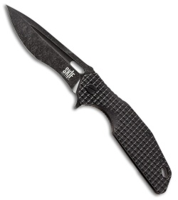 SKIF Knives Defender Frame Lock Knife Black G-10/Steel (3.75" Black Stonewash)