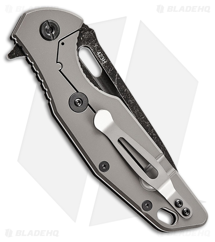SKIF Knives Defender Frame Lock Knife Black G-10/Steel (3.75" Black Stonewash)