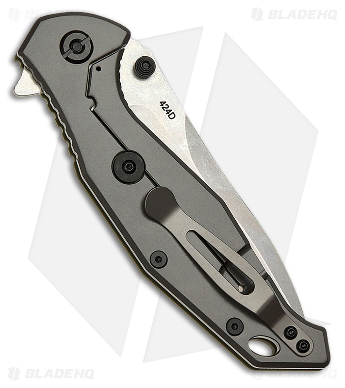 SKIF Knives Adventure Frame Lock Knife Olive Green G-10/Steel (4" Stonewash)