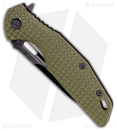 SKIF Defender Frame Lock Knife OD Green G-10 (3.75" Black SW)
