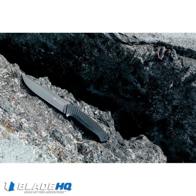 Steel Will Darkangel Fixed Blade Knife Black Forprene (5.875" Black) 900