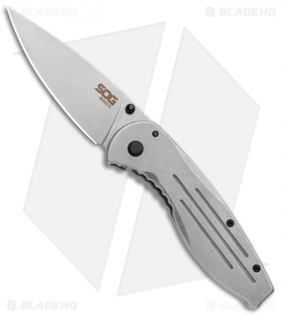 SOG Aegis Frame Lock Knife Stainless Steel (3.4" Stonewash)