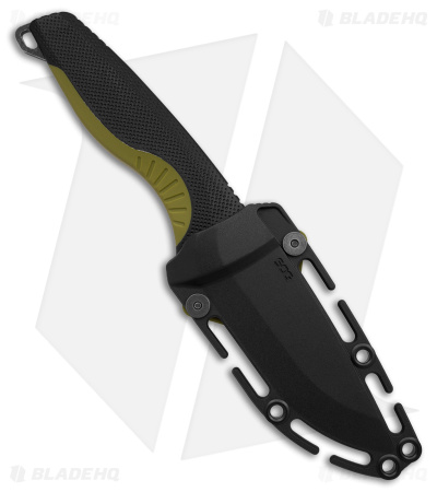 SOG Aegis FX Fixed Blade Knife Indigo Black/Moss Green GRN (3.6" Black SW)