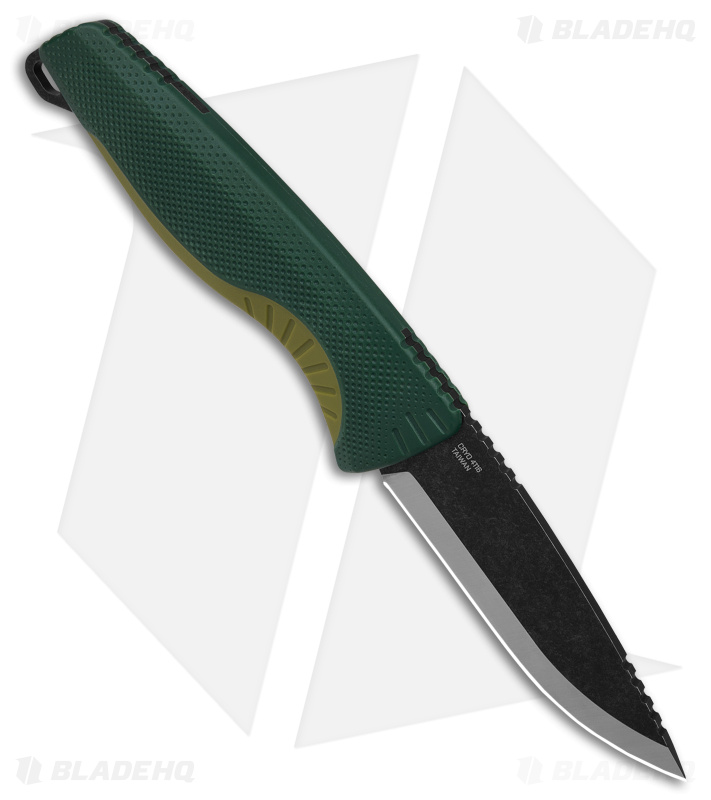 SOG Aegis FX Fixed Blade Knife Forest/Moss Green (3.6" Black Stonewash)