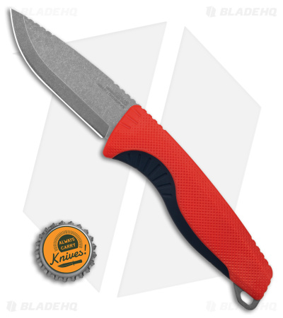 SOG Aegis FX Fixed Blade Knife Rescue Red/Indigo Blue (3.6" Stonewash)