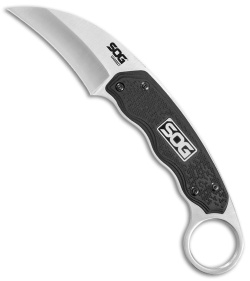 SOG Gambit Fixed Blade Knife Black GRN (2.6&quot; Satin) SOGGB1001CP | 72248